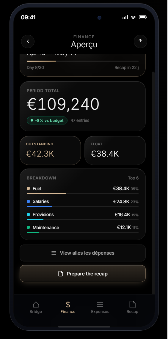 Smart Ship Manager · iOS app